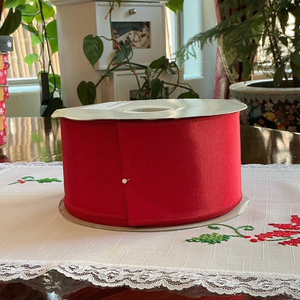 Red Decorative Ribbon Roll